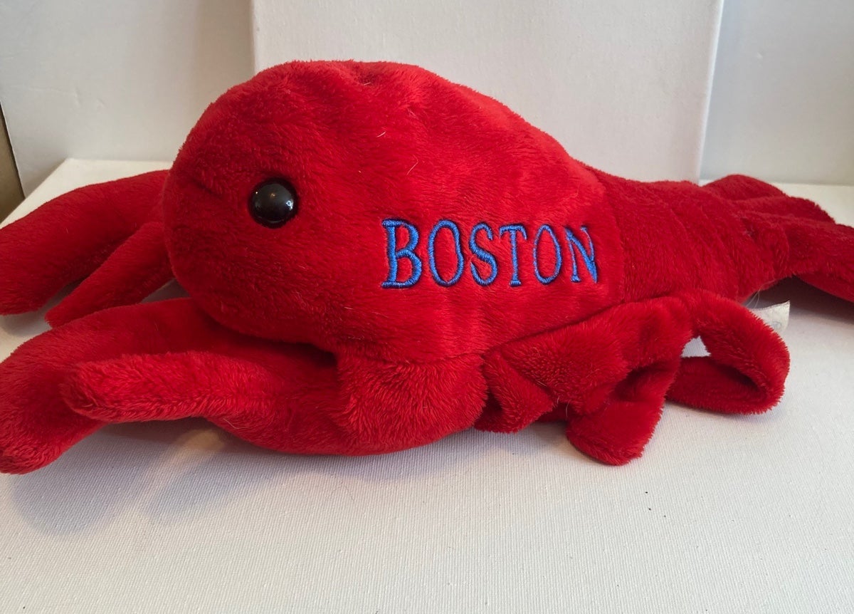 Red Lobster with Boston embroidered on one side