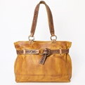 AD Soft Leather Handbag Tan