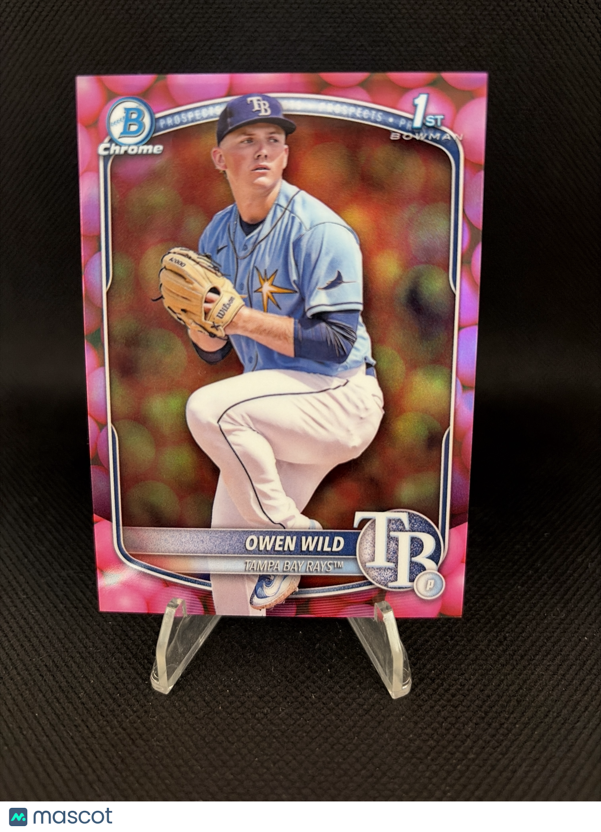 2025 1st Bowman Chrome Pink Bubble gum Owen Wild