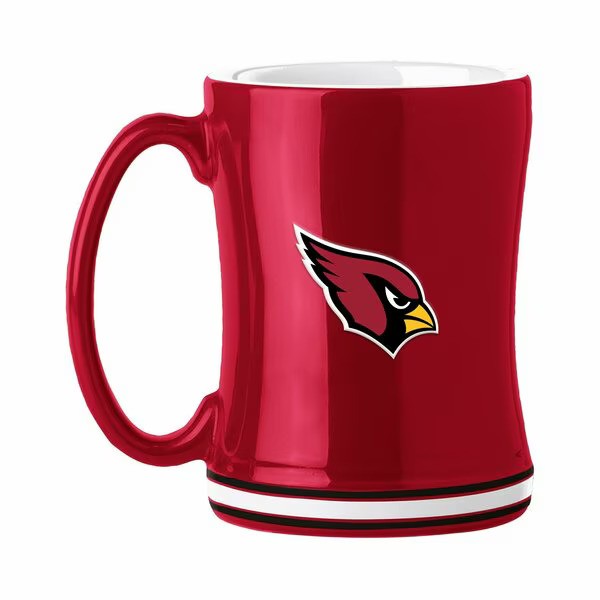 Arizona Cardinals Sculpted Coffee Mug 14oz