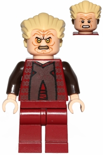sw0418 Chancellor Palpatine - Dark Red Outfit, Legs, Tan Hair