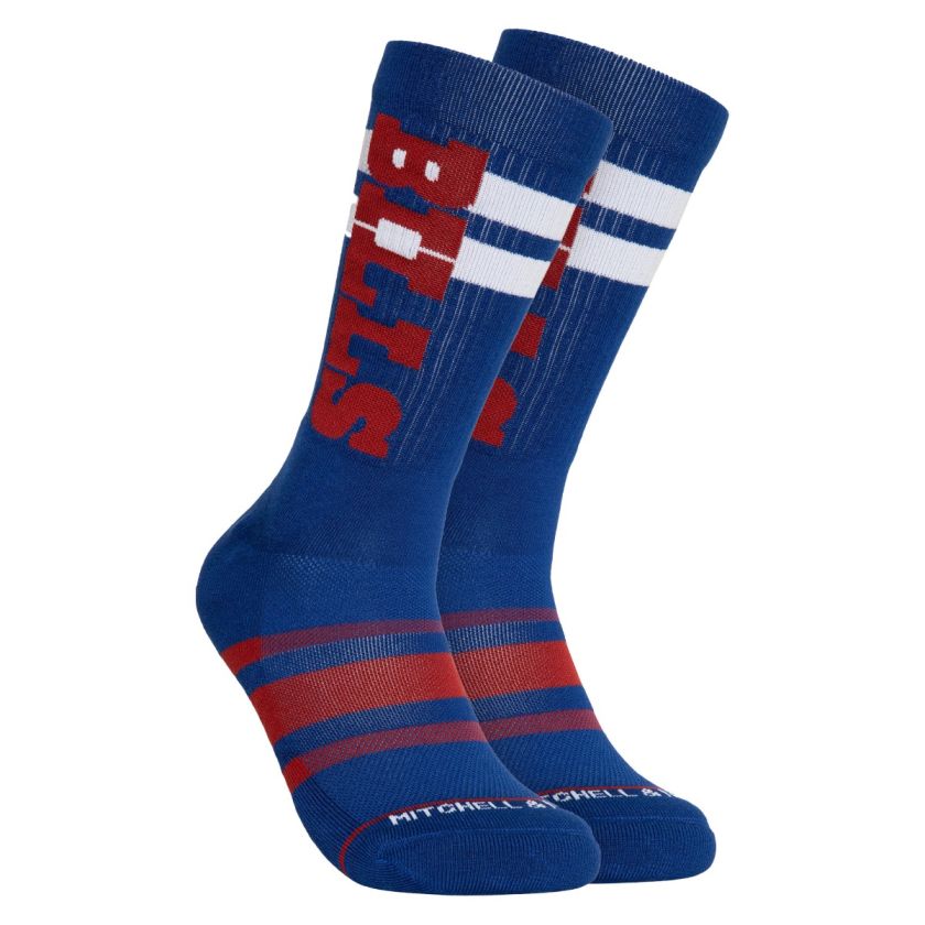 Buffalo Bills Retro Mitchell and Ness Lateral Socks