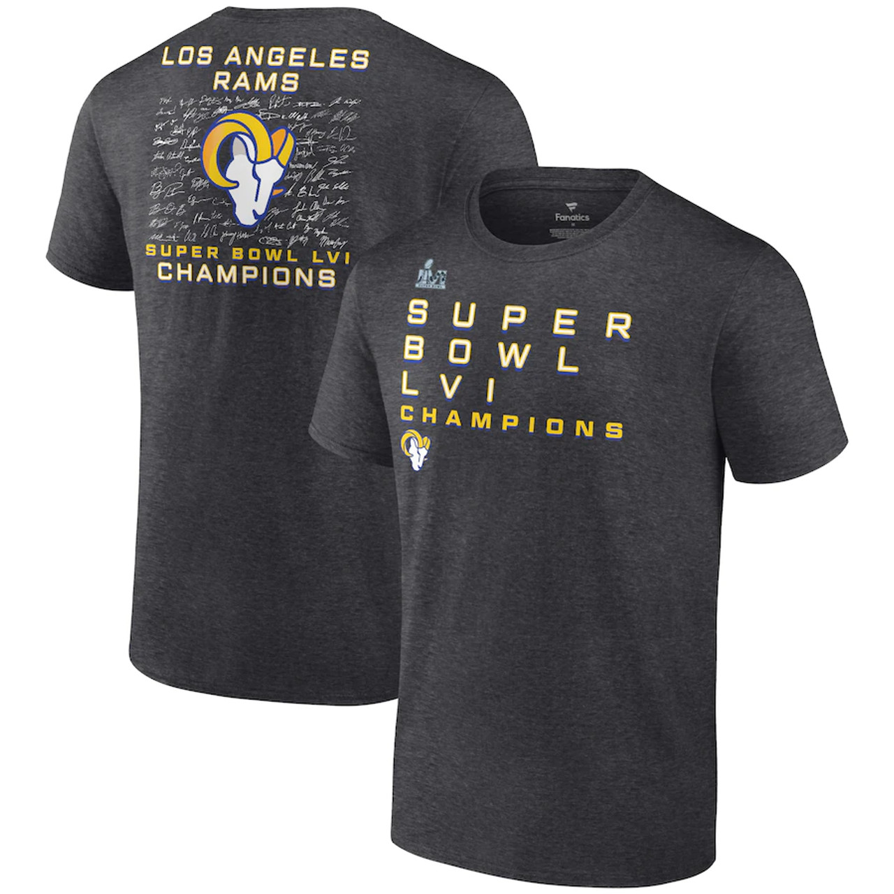 Los Angeles Rams Super Bowl LVI Champions Roster Shirt