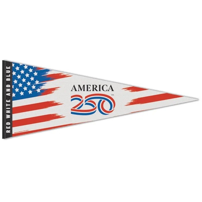 USA 250th Anniversary Premium Pennant 12x30"