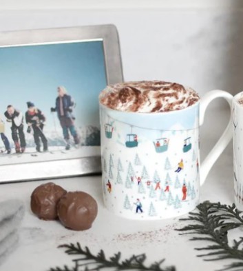 On The Piste Skiing Mug