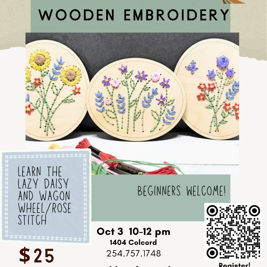Fair Trade Workshop : Wooden Embroidery