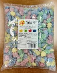 Dorval Quattro Assorted Gummy Sour Power Bursts 6.6 lb