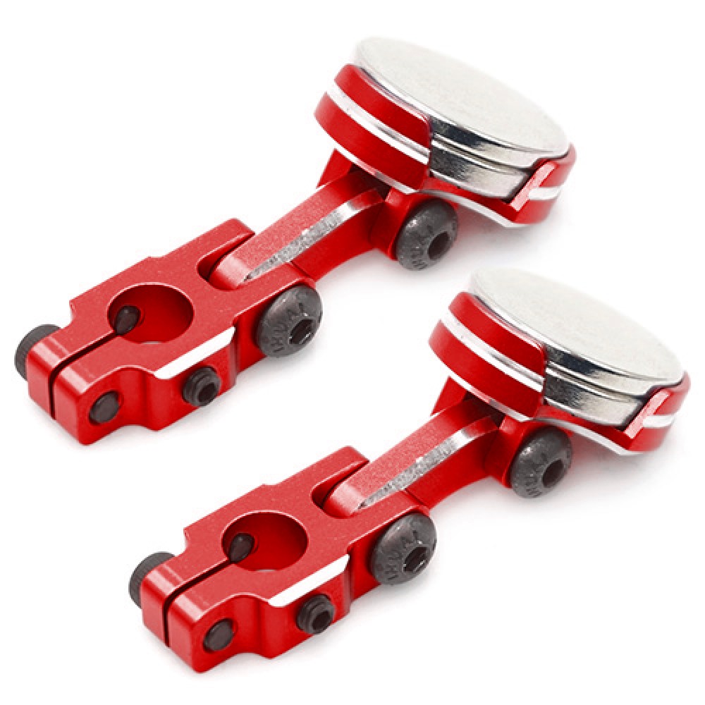 Aluminum CNC Magnetic Invisible Body Mounting System Red
