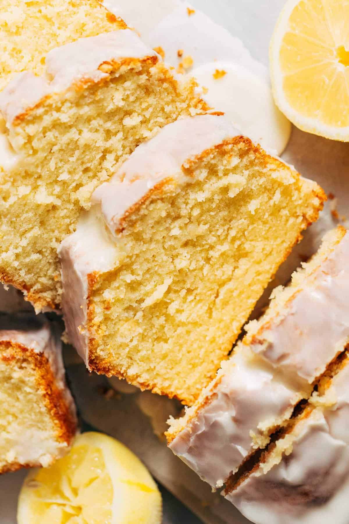Almond Flour Lemon Loaf Slice