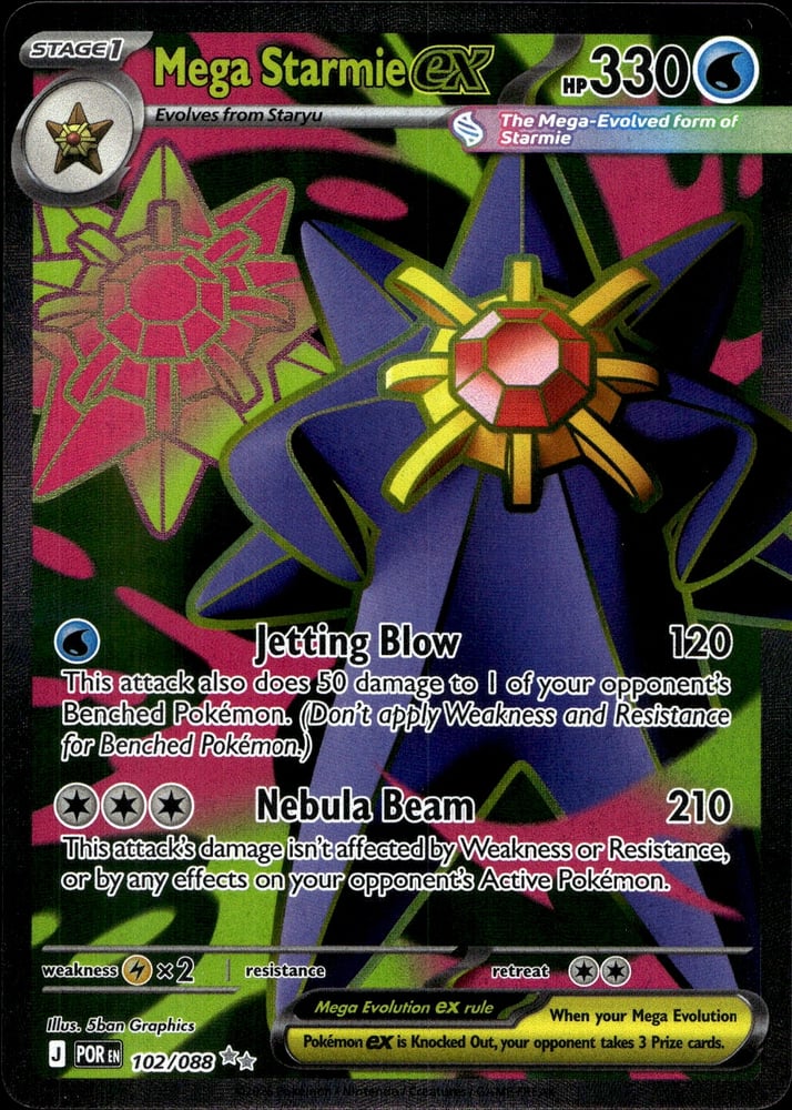 Mega Starmie ex - ME03 102/88