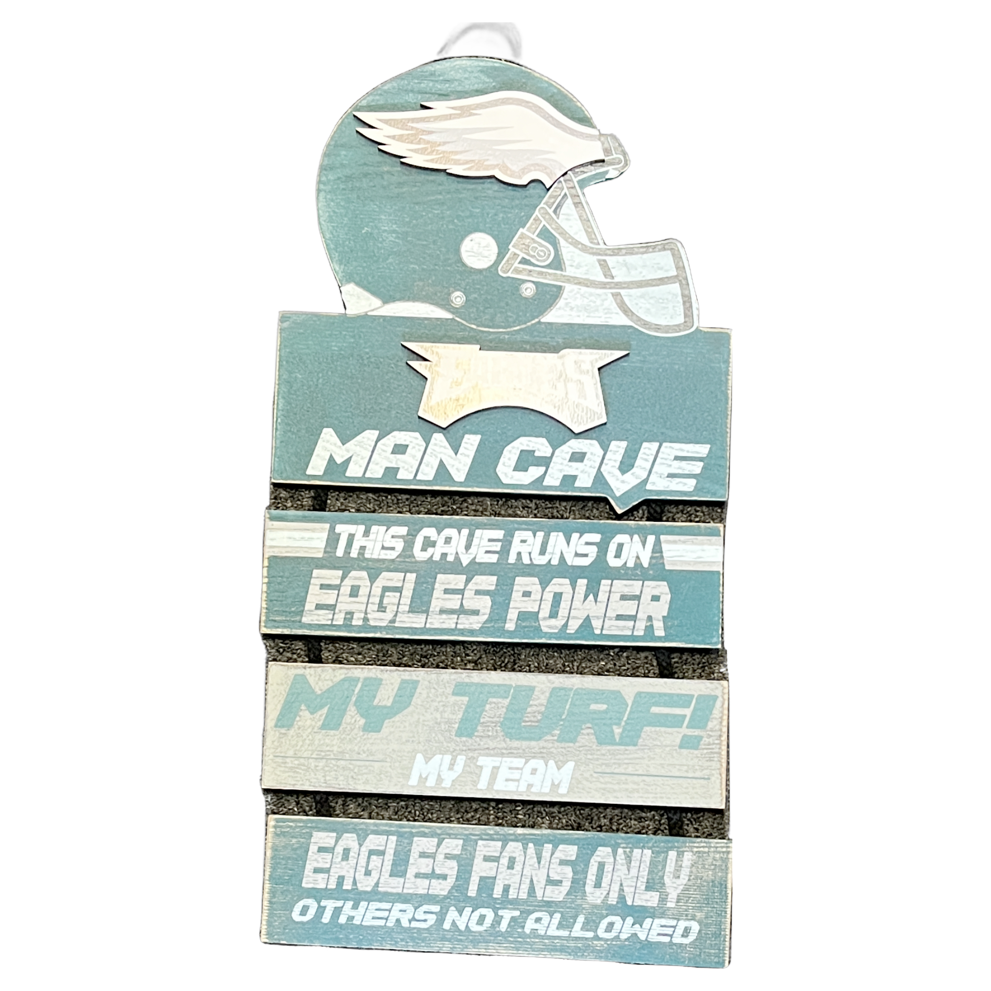Philadelphia Eagles Tiered Wood Sign