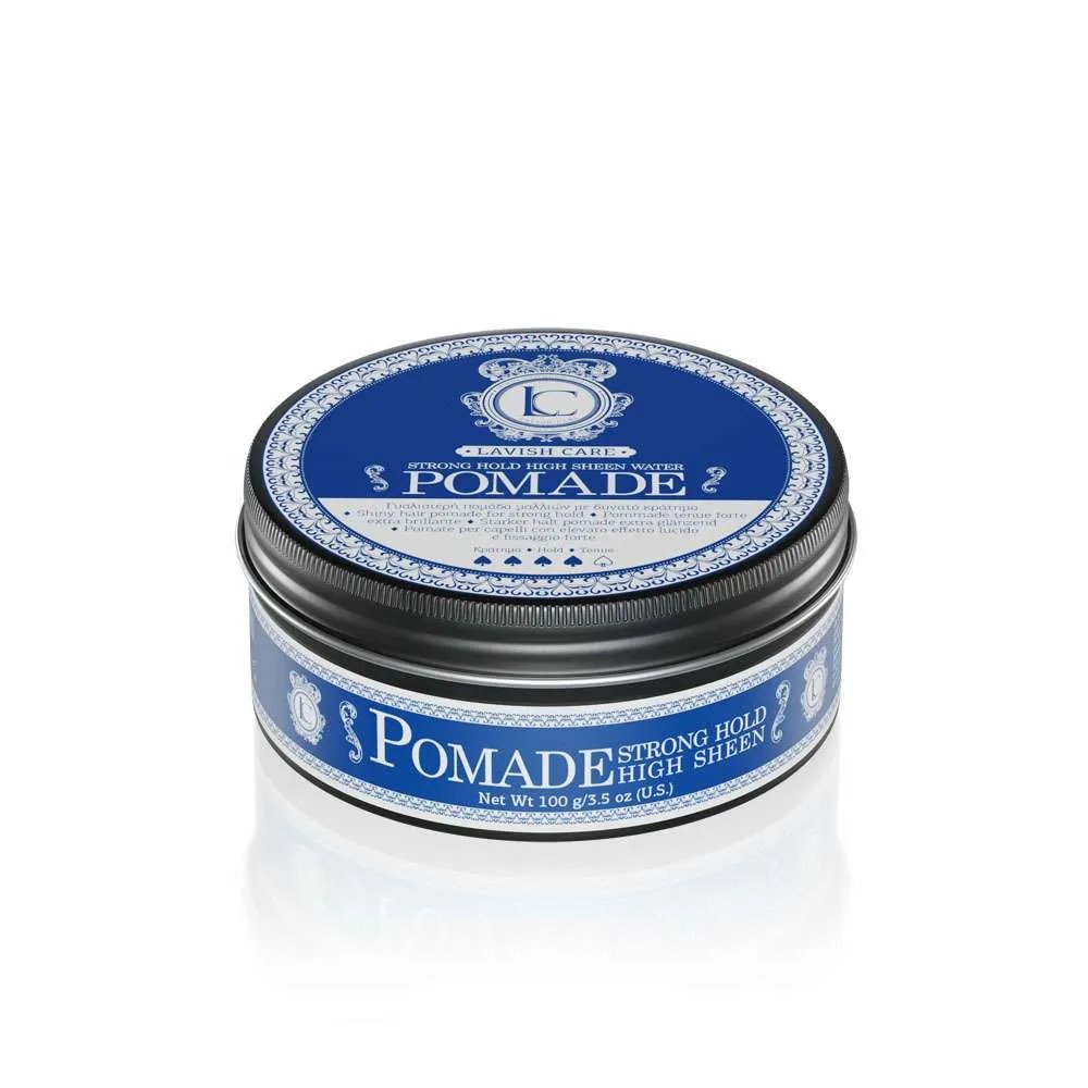 Strong hold high sheen water pomade