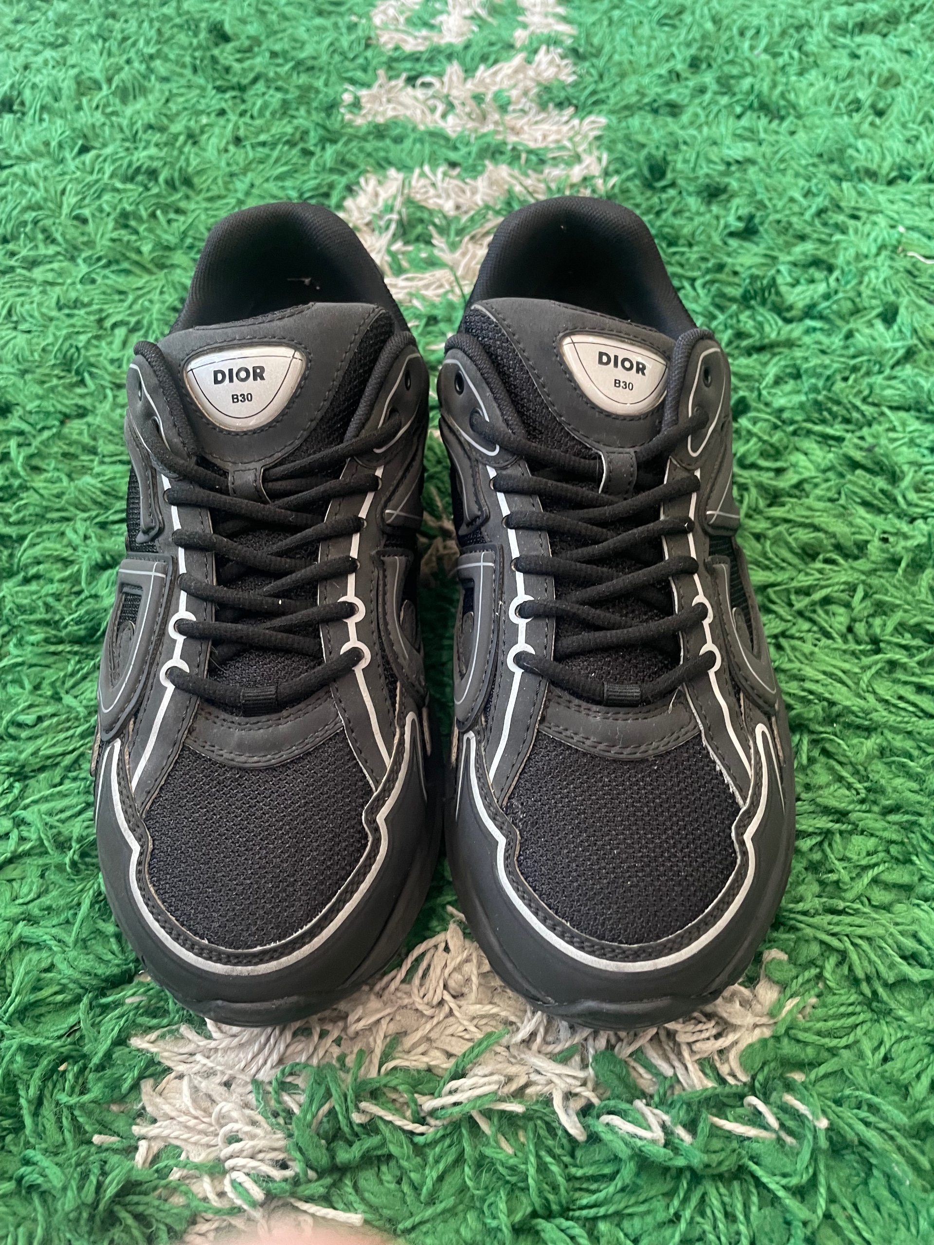 Dior B30 black breathable technical mesh CD size 43 (used), size 43, used condition — photo 2 of 2