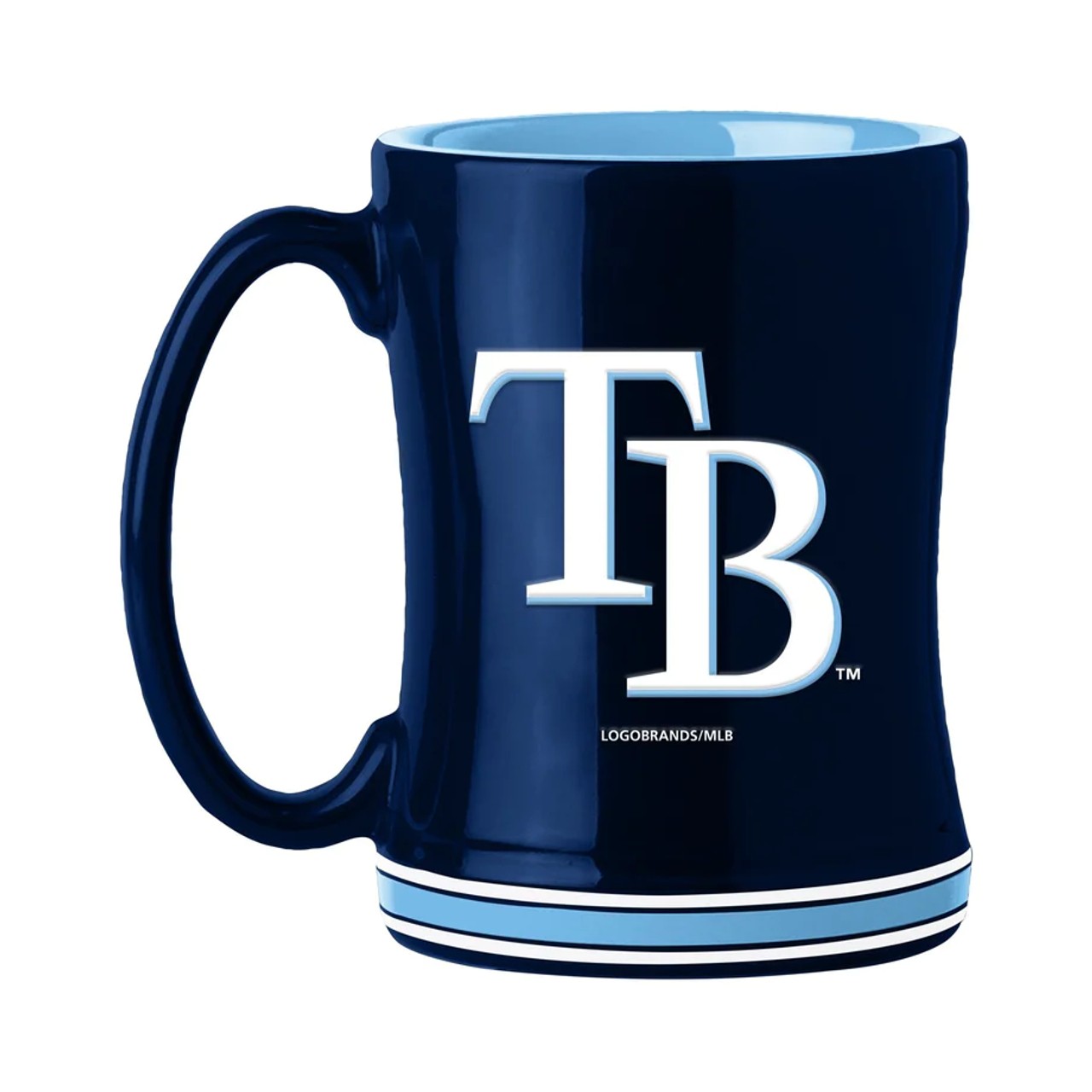 Tampa Bay Rays Sculpted Coffee Mug 14oz