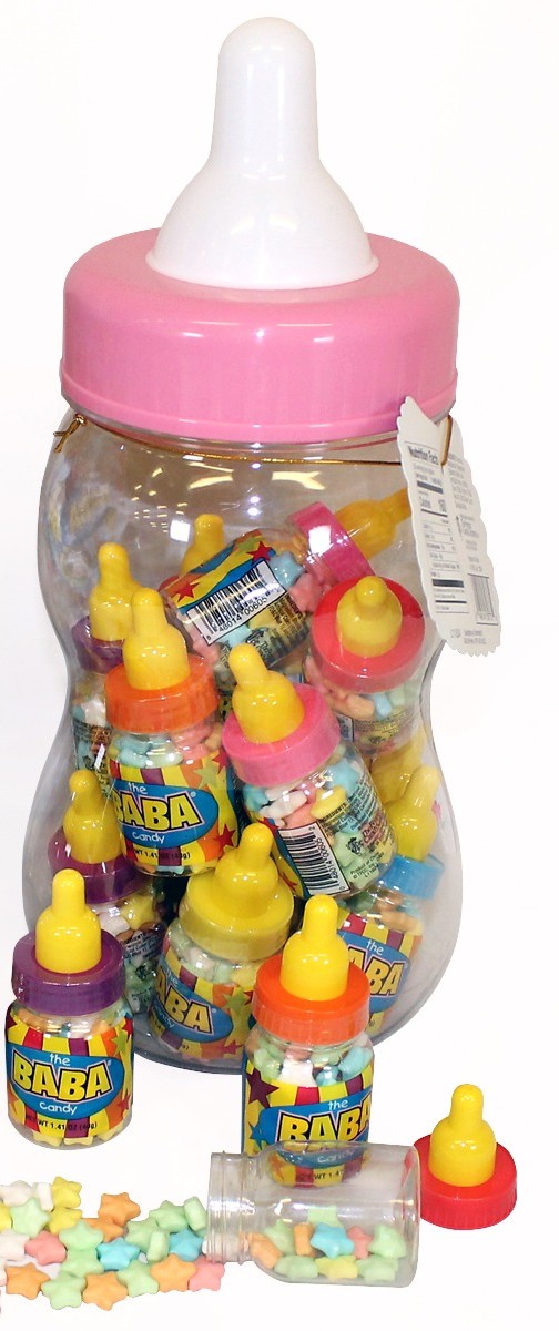 Foreign Candy Giant BABA PINK Baby Girl Bottle 13"