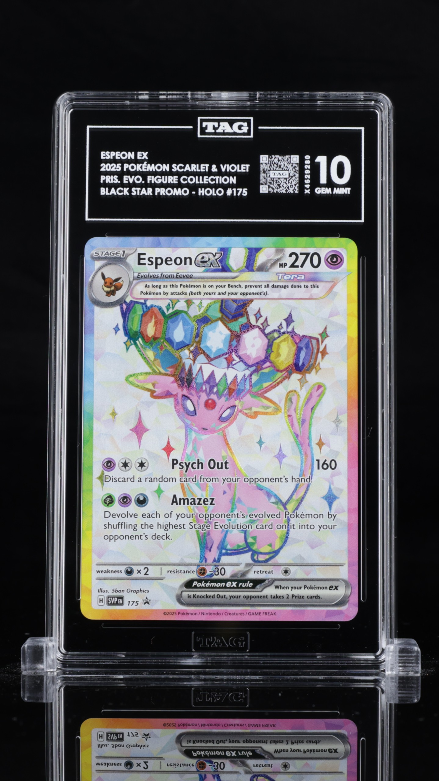Espeon ex TAG 10 POKÉMON SCARLET & VIOLET BLACK STAR PROMOS #175