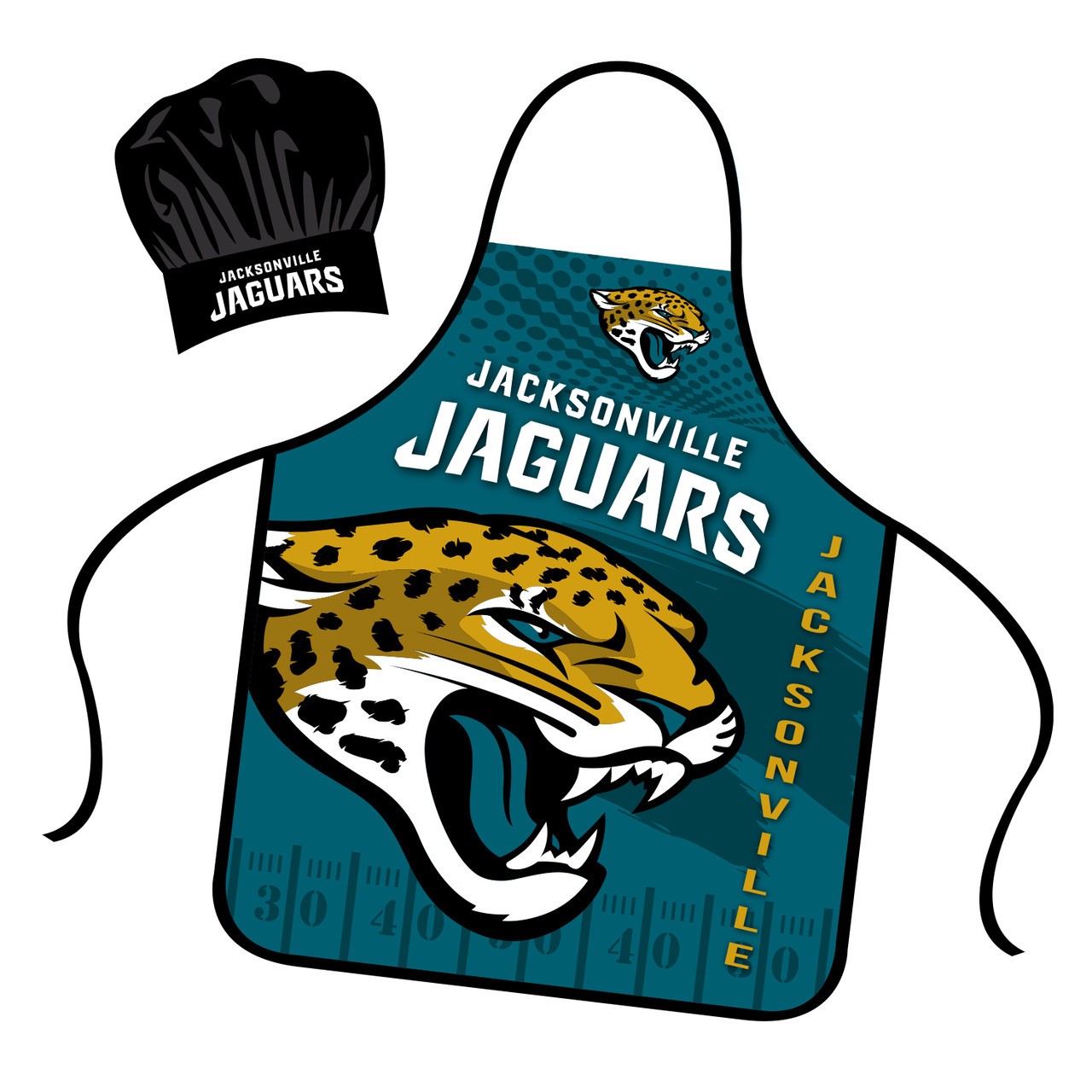 Jacksonville Jaguars Mojo Apron and Chef Hat Set