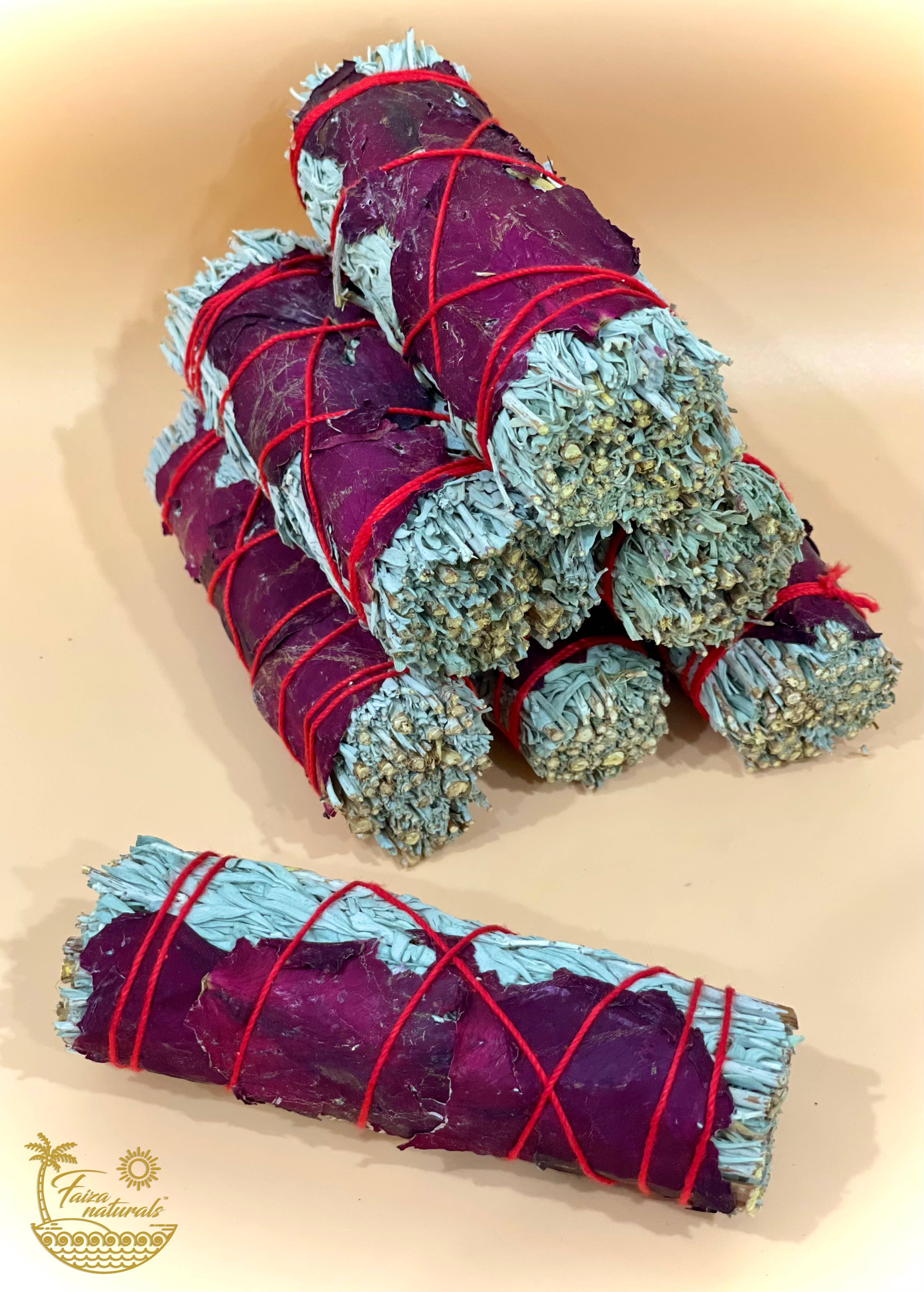 Faiza Naturals - Rose with Blue Sage Bundles