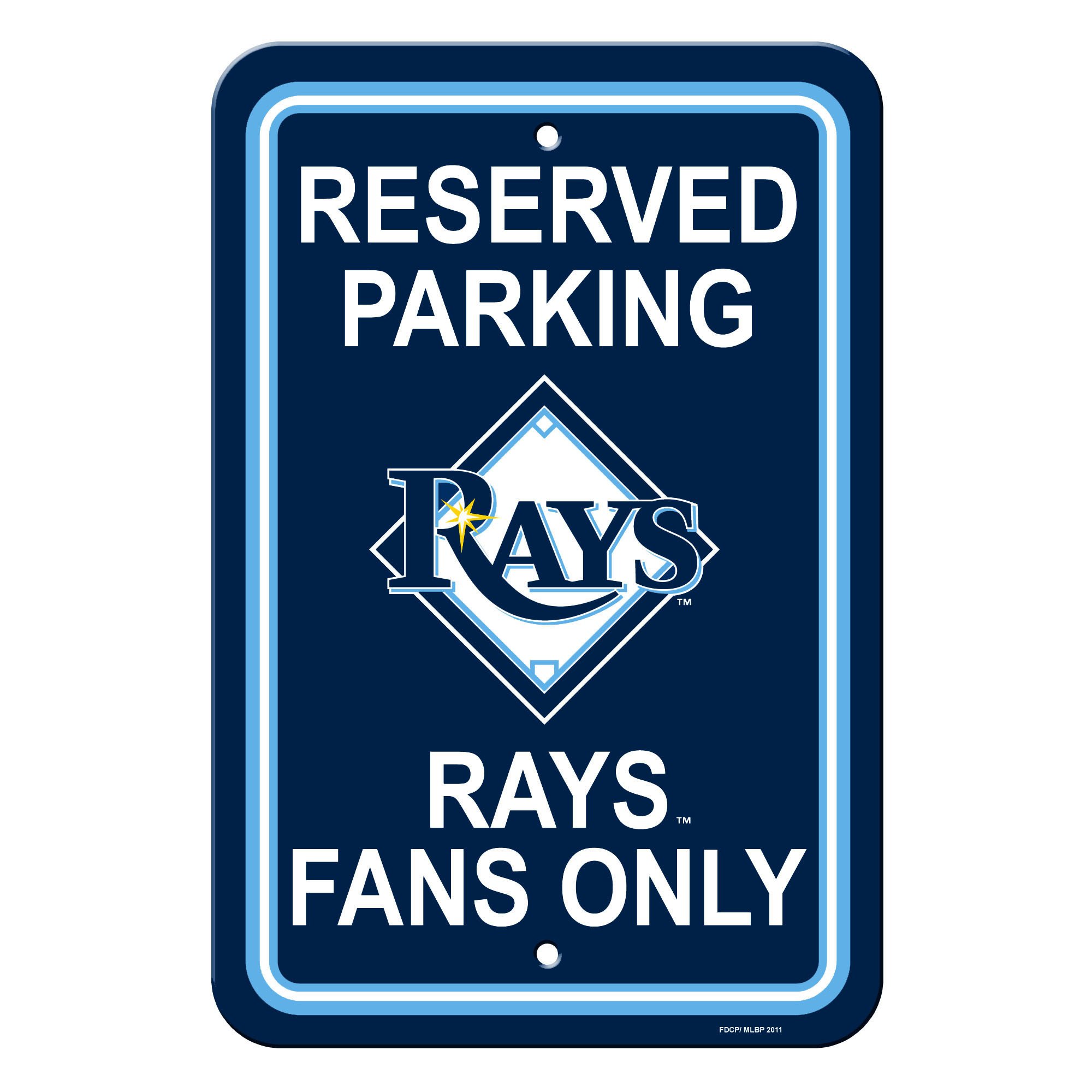 Tampa Bay Rays Sign Reserved Parking Sign 12x18"