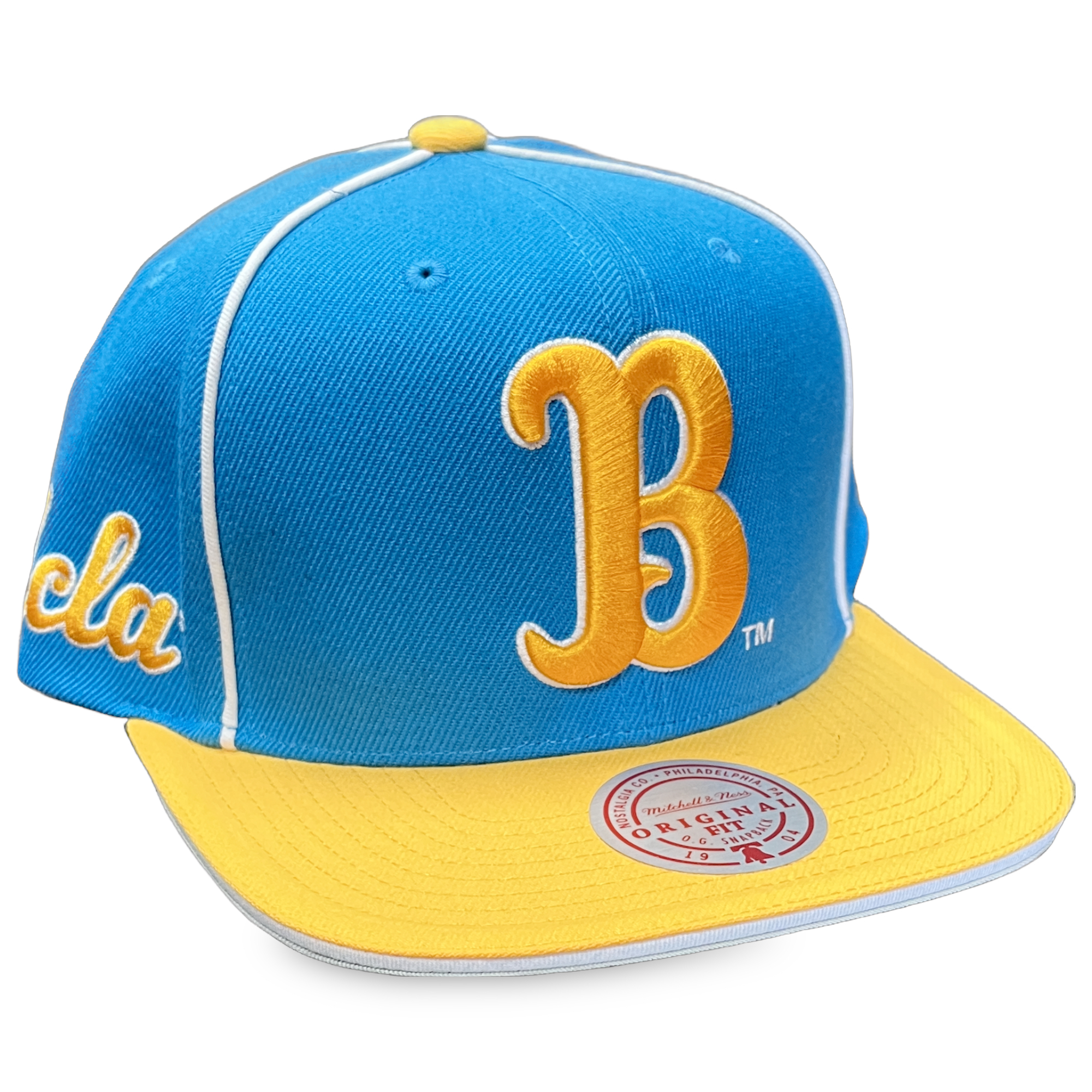UCLA Bruins Bruins Pipe Mitchell and Ness Snapback Hat