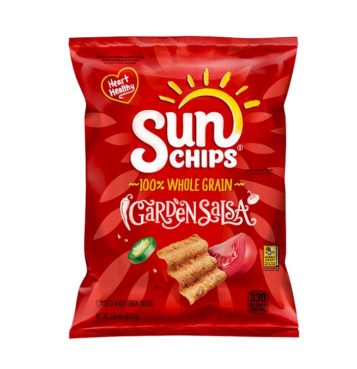 Lays Sunchips Whole Grain Garden Salsa Chips 2.375oz 24ct XVL