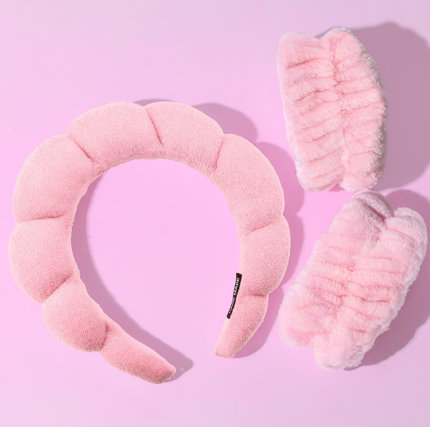 CALA Spa Bubble Puffy Headband and Wristband Set Pink Green — Bama Tan boutique, Tuscaloosa AL