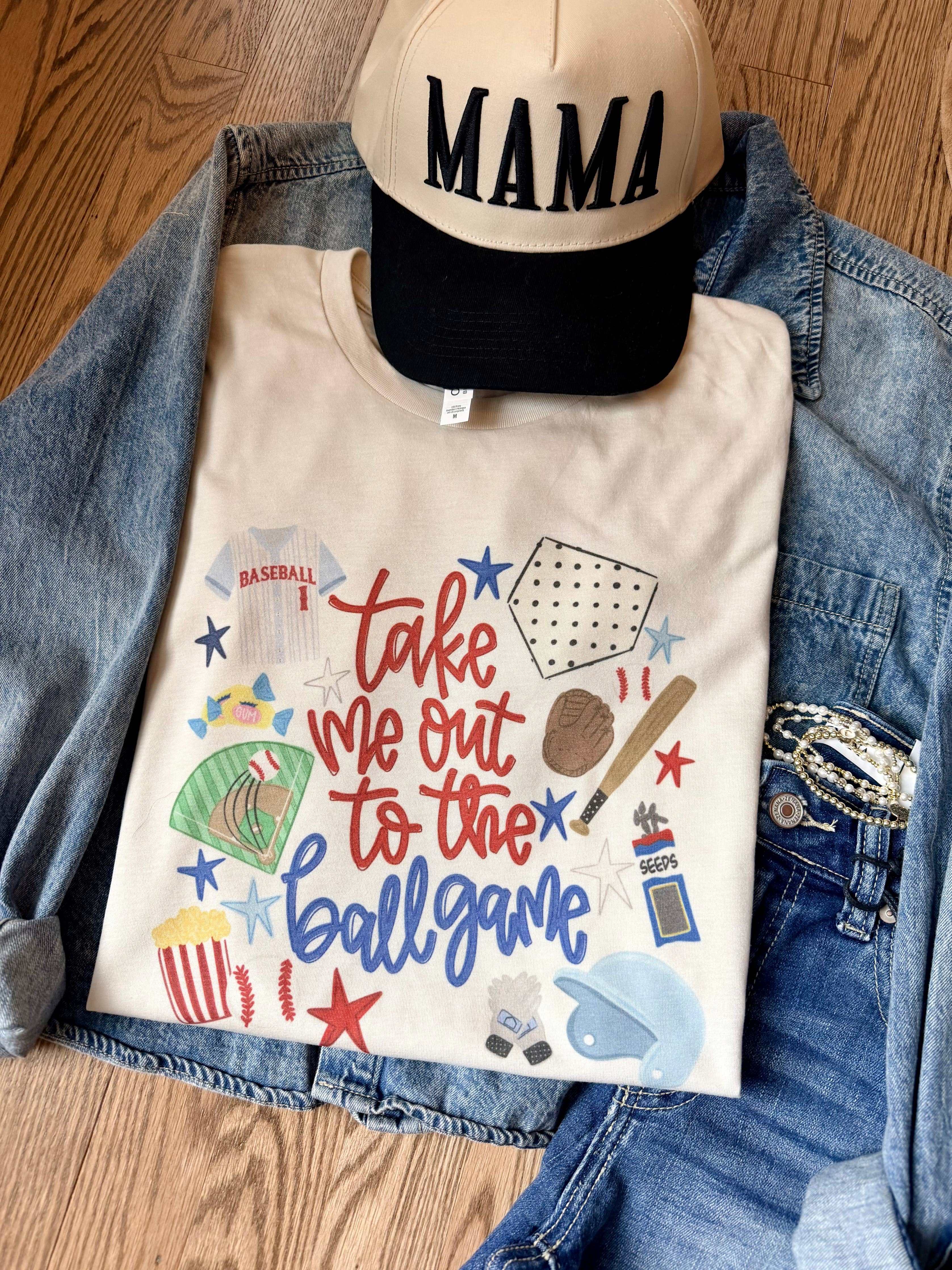 Take Me to The Ballgame Baseball Graphic Tee