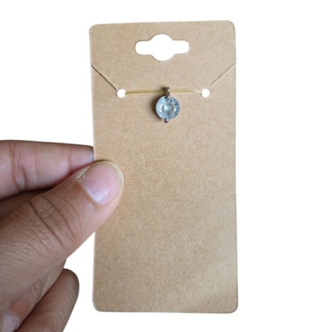 Delicate White Gold-Tone Teardrop Pendant Necklace 18"