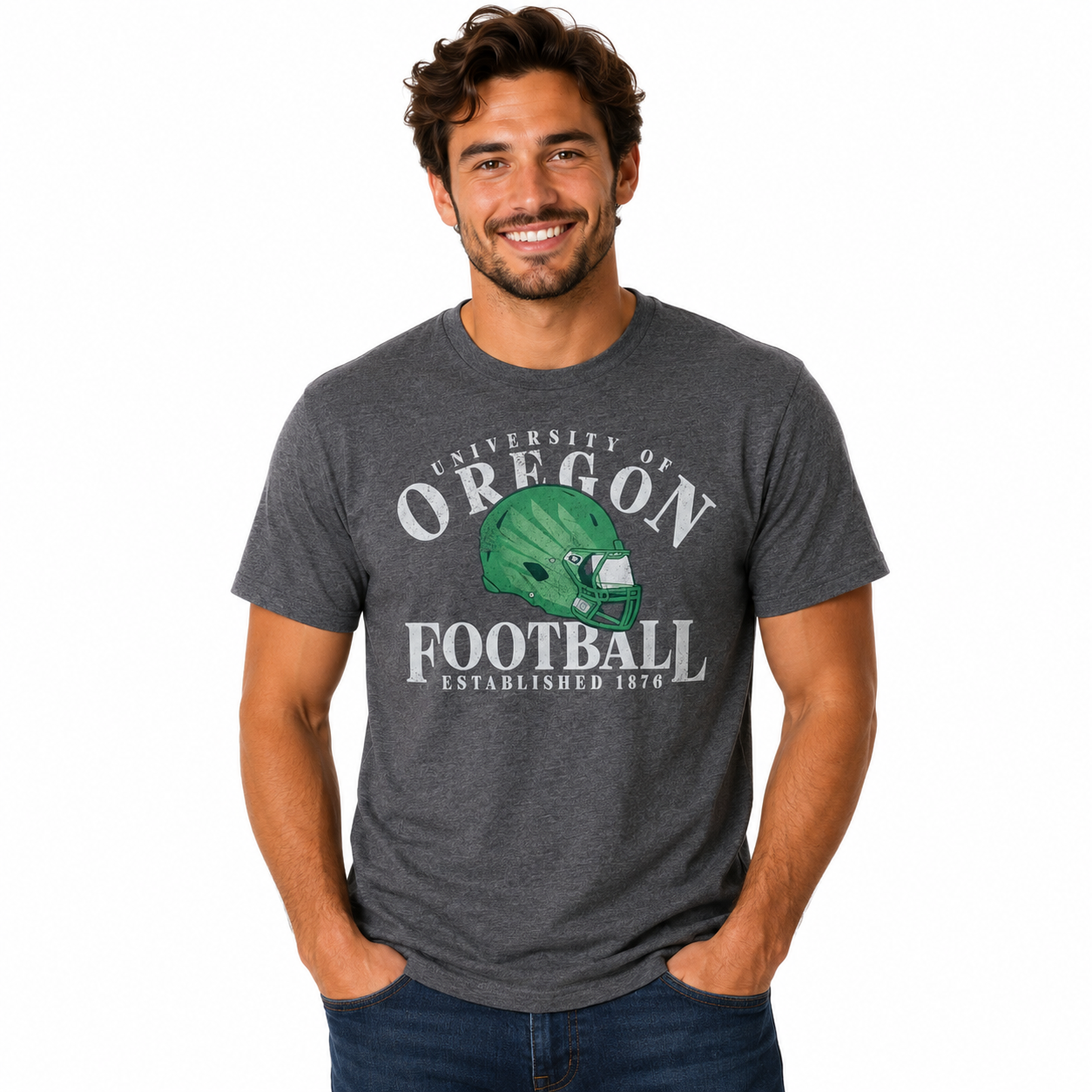 Oregon Ducks Grey Tri-Blend Shirt