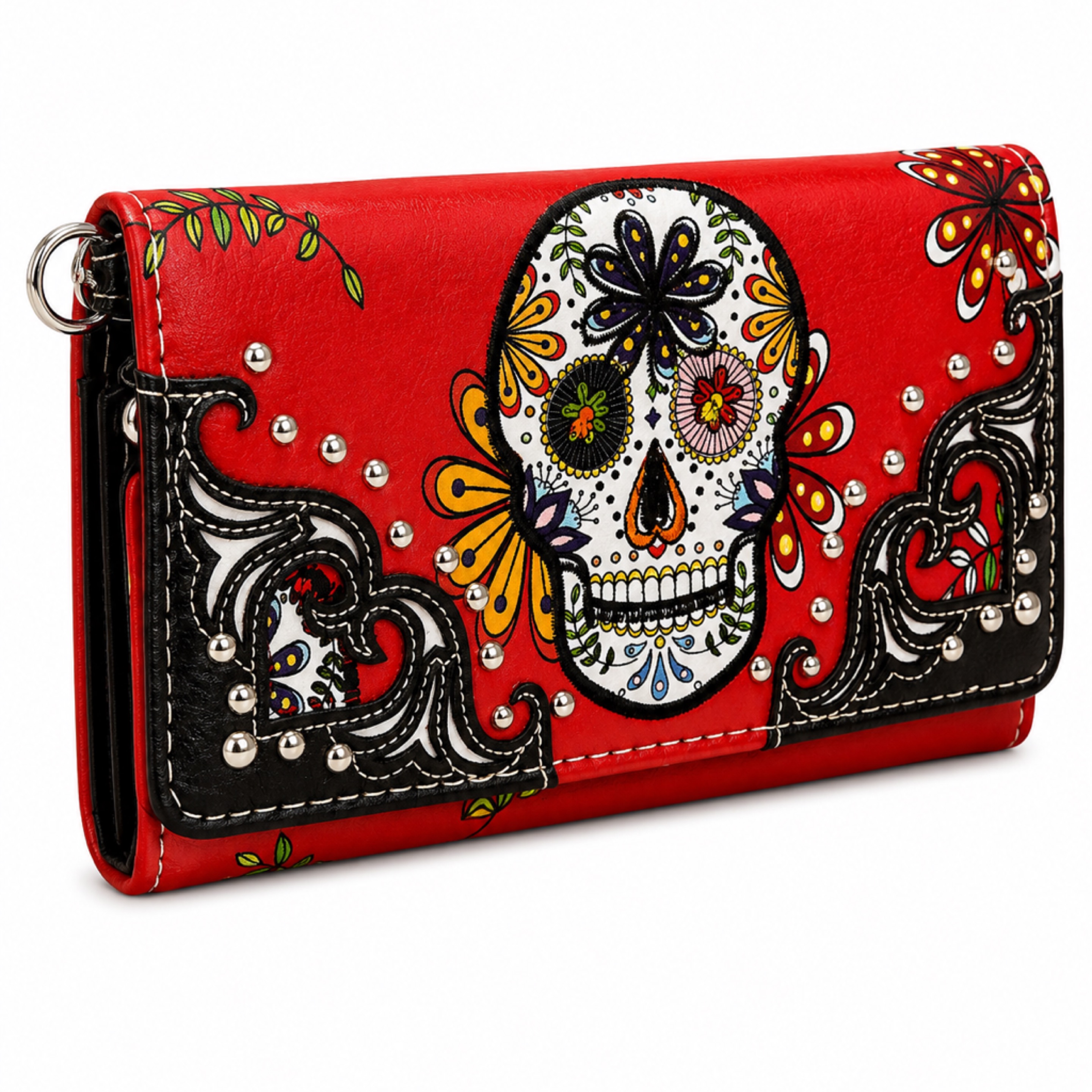 Sugar Skull Western Style Wallet