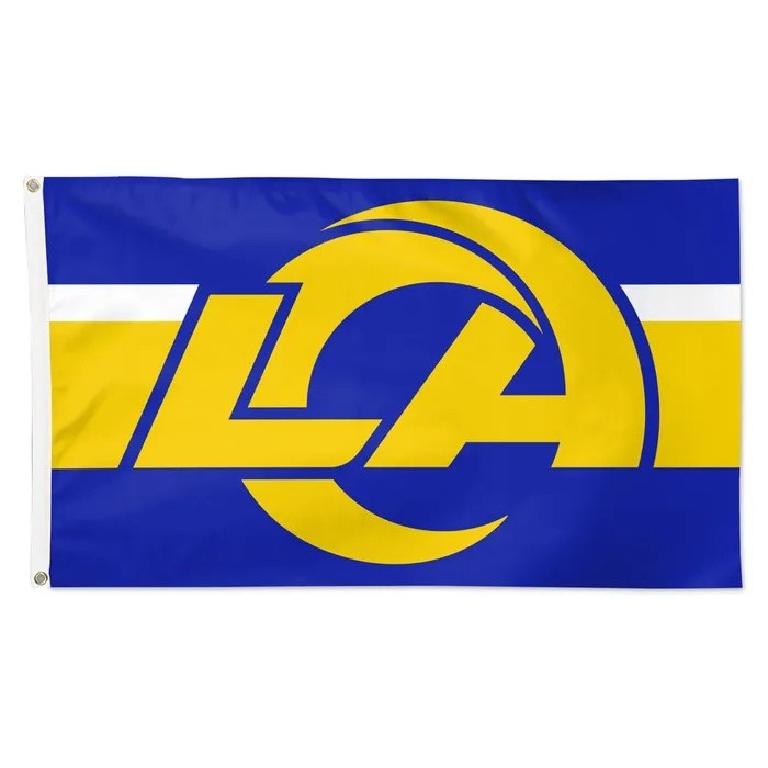 Los Angeles Rams 2026 Deluxe Home Horizontal Stripes Flag 3x5'