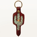 AD Leather Key Chain Saguora Pattern