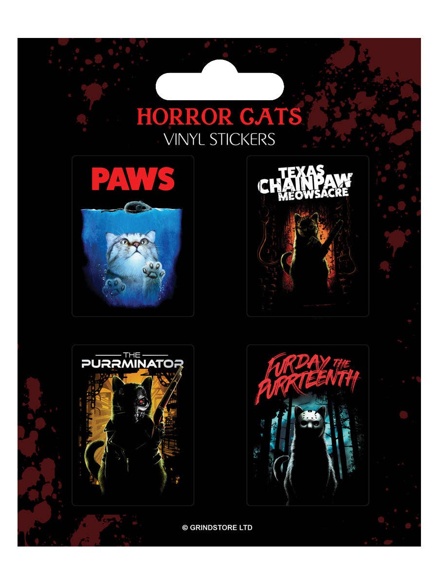 Grindstore - Horror Cats Vinyl Sticker Set