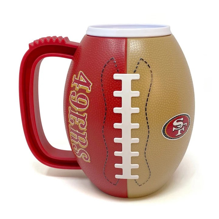 San Francisco 49ers 3D Football Mug 23oz