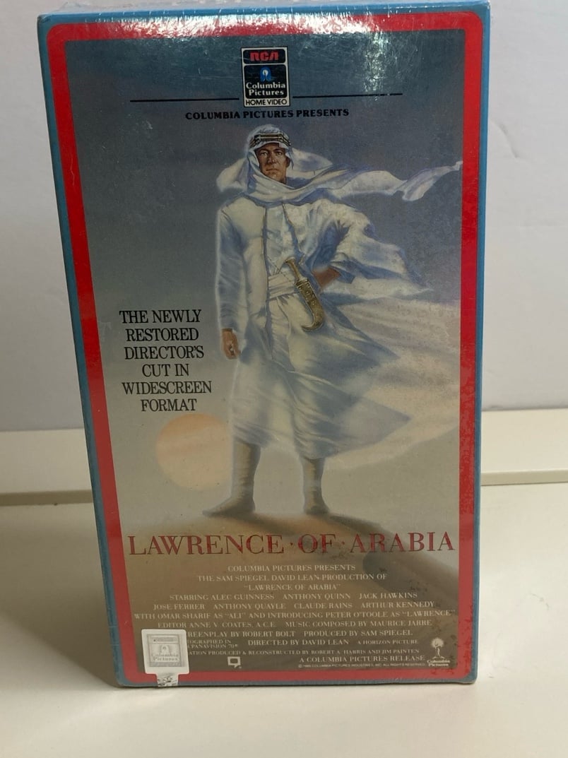 Lawrence of Arabia Factory SEALED VHS RCA Columbia 1989 NEW NOS