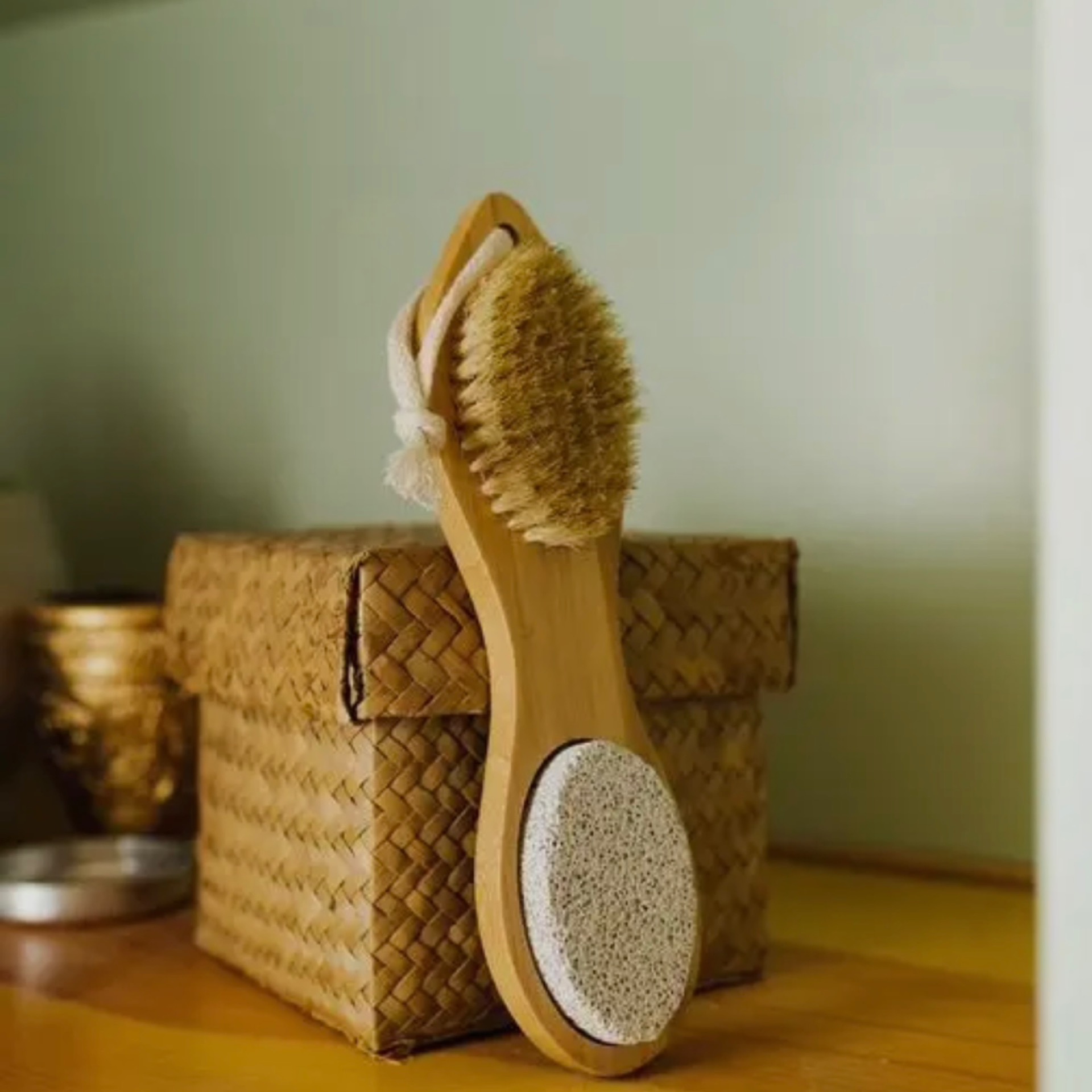 Bamboo Exfoliating Foot Pedicure Tool