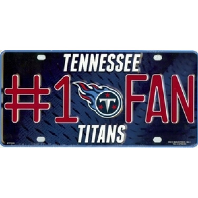 Tennessee Titans #1 Fan License Plate