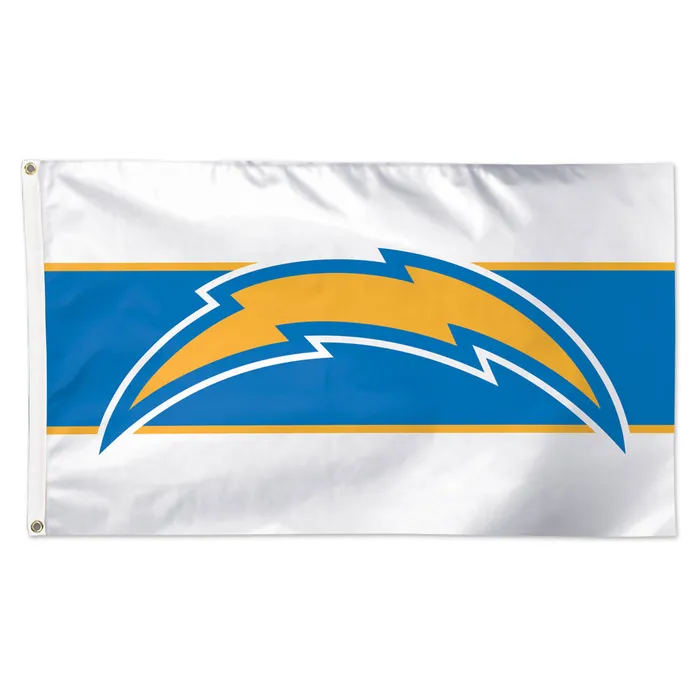 Los Angeles Chargers Deluxe Away Stripes Flag 3x5'