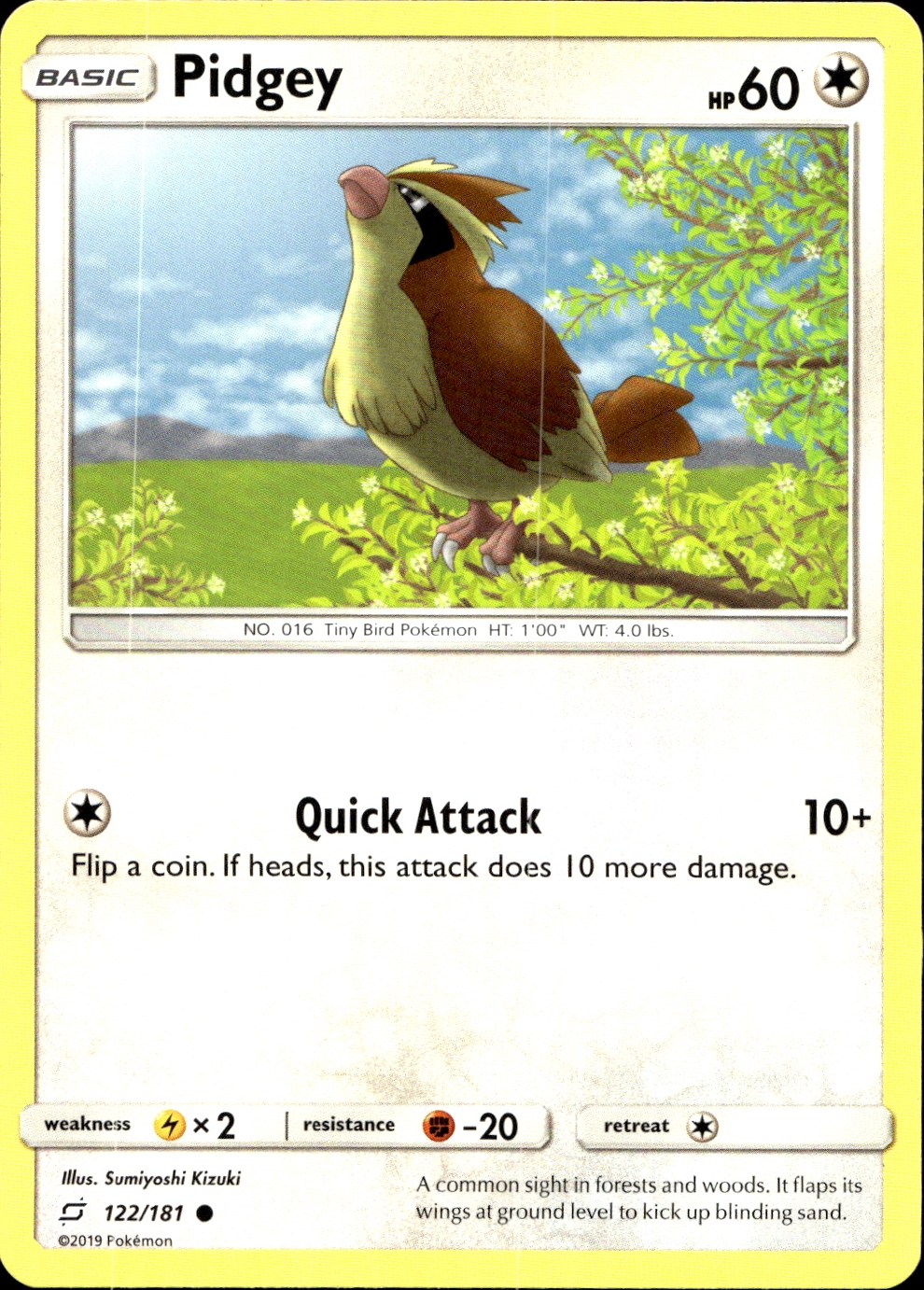 Pidgey - SM9 122