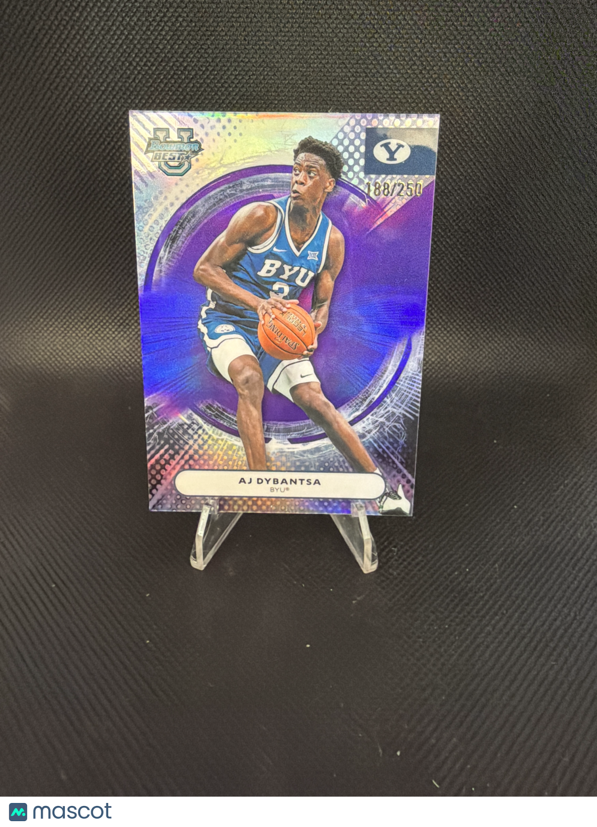 2026 Bowman's Best University AJ Dybantsa Purple Refractor /250