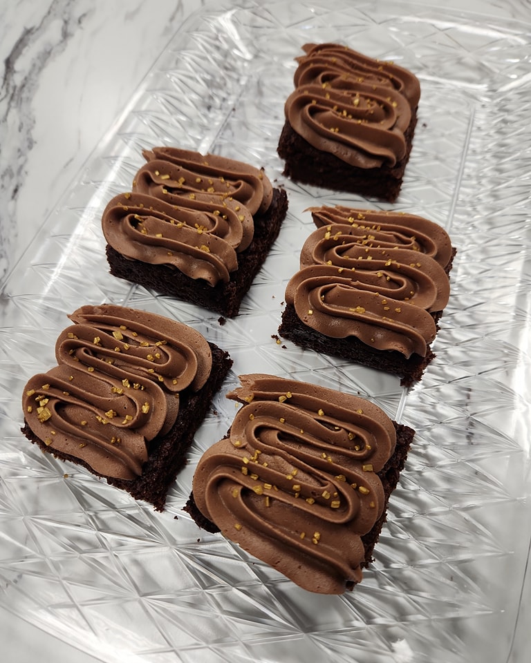 Caramel Frosted Brownies