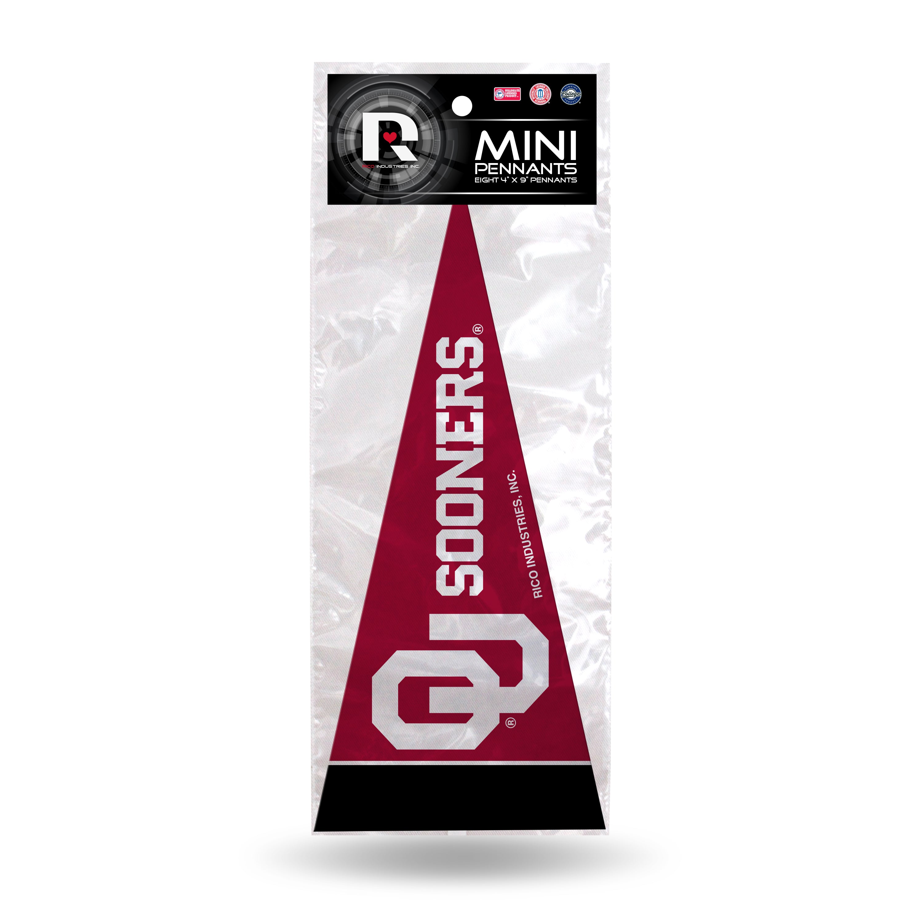 Oklahoma Sooners 8 Piece Mini Pennants Set