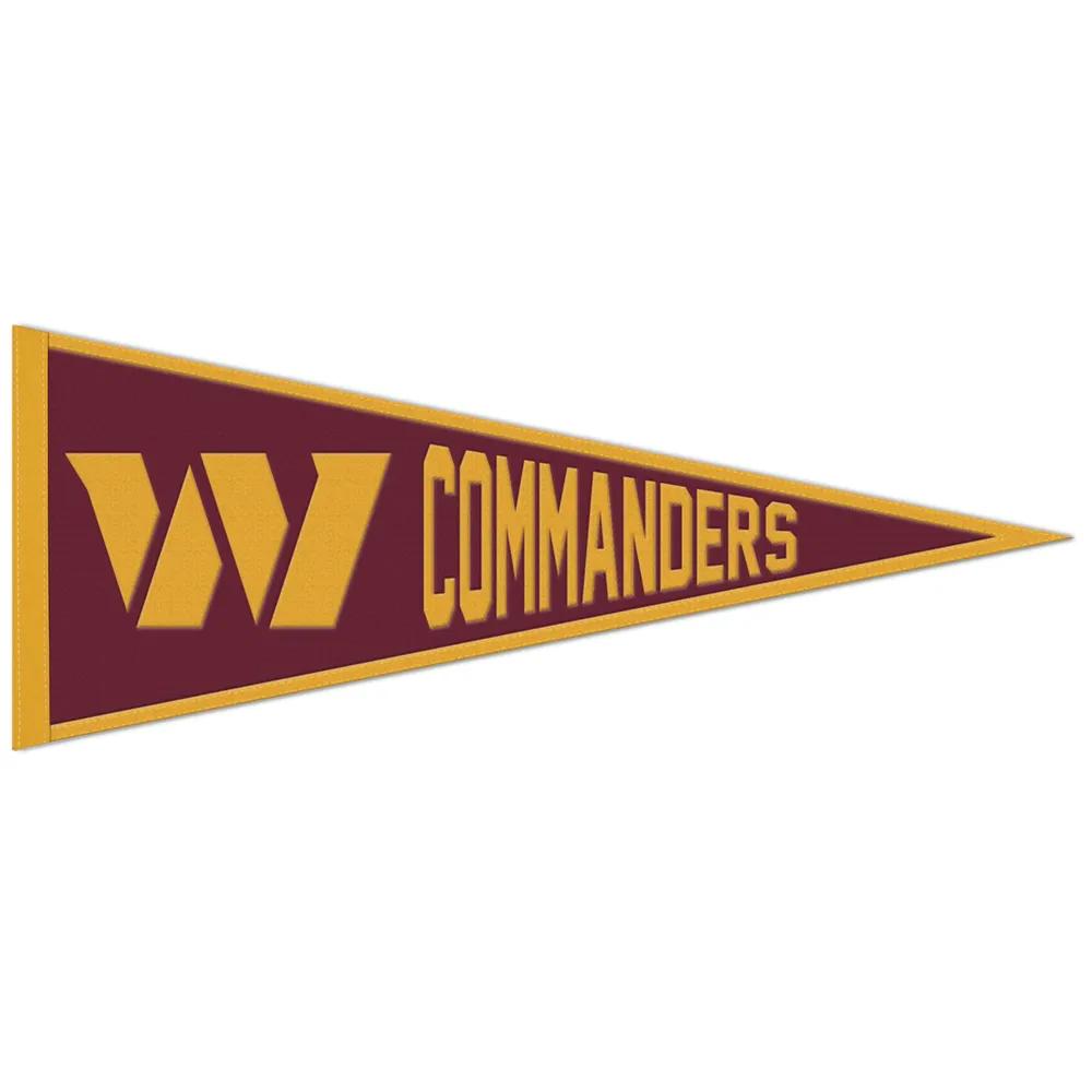 Washington Commanders Embroidered Wool Logo Pennant 13x32"