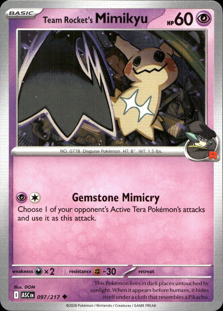 Team Rocket's Mimikyu - ME02.5 97/217