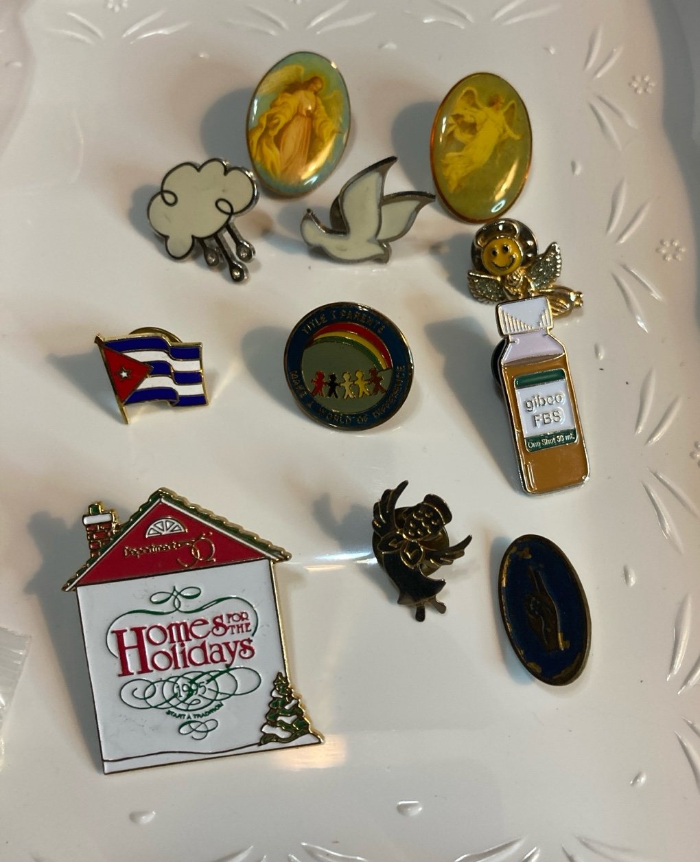 PIN LOT Variety Angels, cloud, Peace, Flag etc