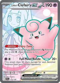 Lillie's Clefairy ex - 173/159 Ultra Rare NM