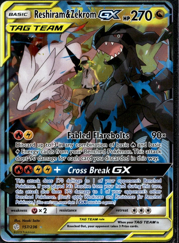 Reshiram & Zekrom GX - SM12 157/236