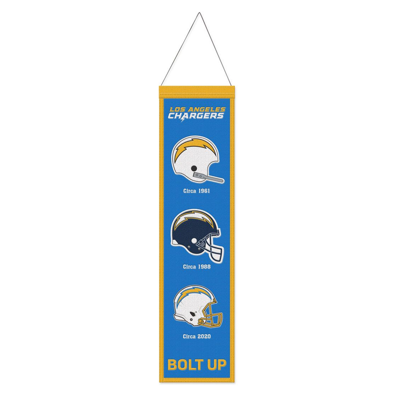 Los Angeles Chargers Wool Evolution Banner 8x32"