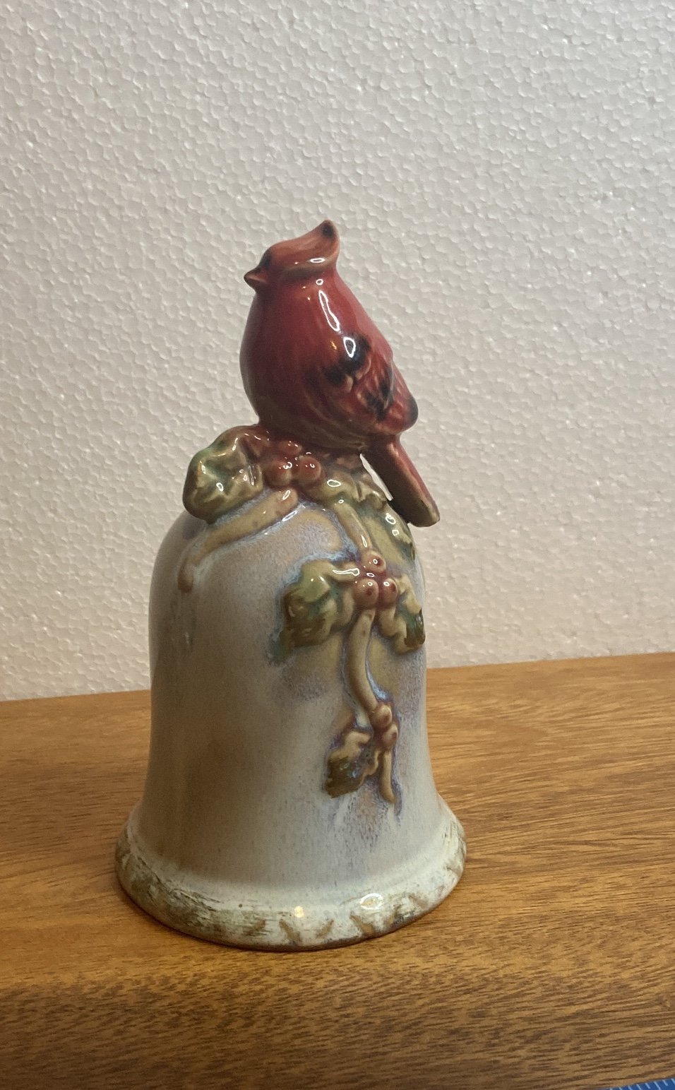 Red Cardinal Ceramic pottery Bell