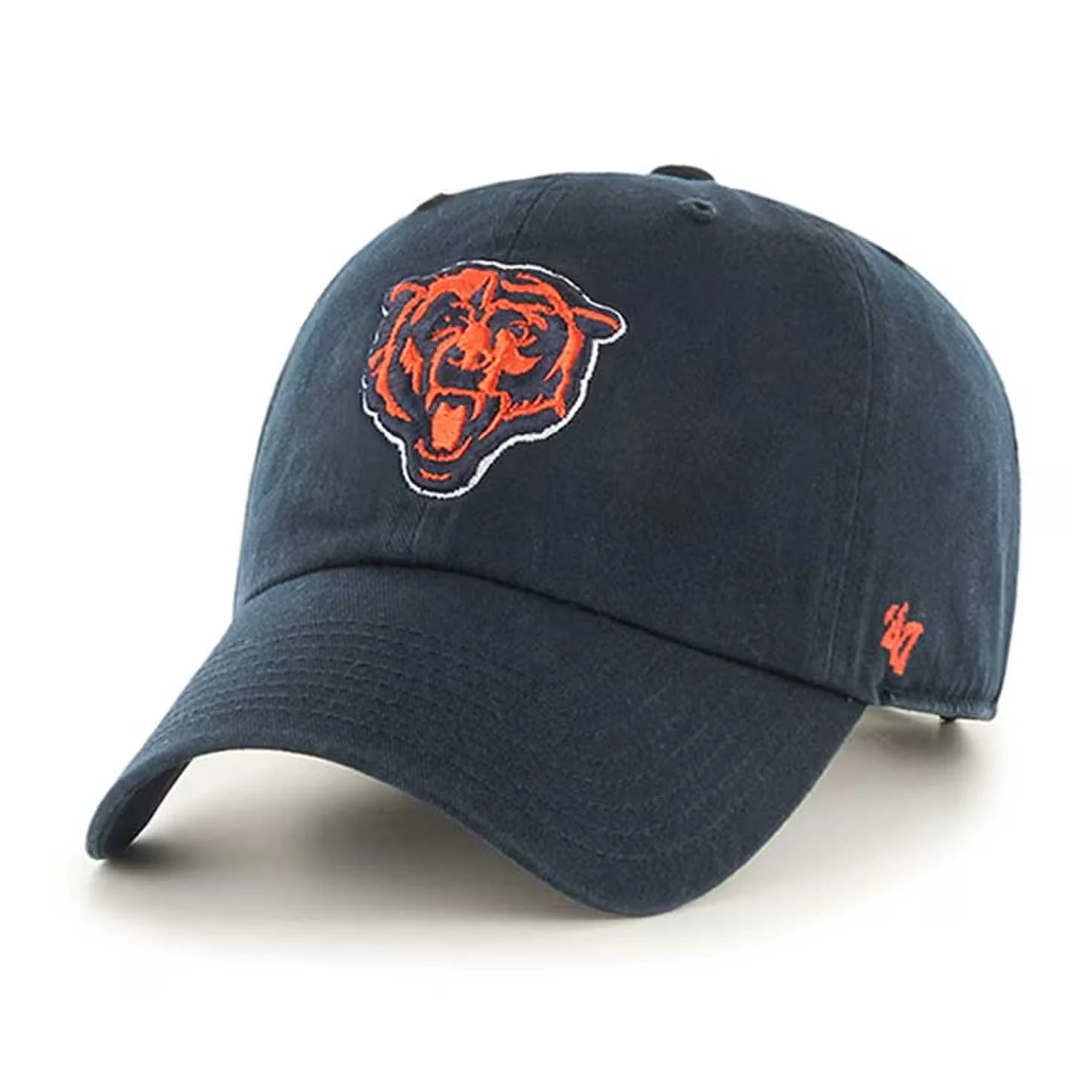 Chicago Bears Navy Alternate Logo '47Brand Cleanup Adjustable Hat